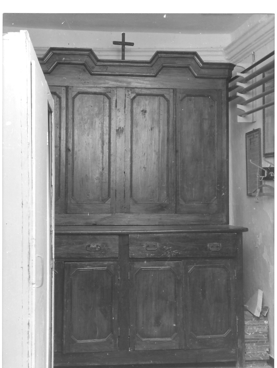 armadio da sacrestia, opera isolata - PRODUZIONE LIGURE (sec. XIX)