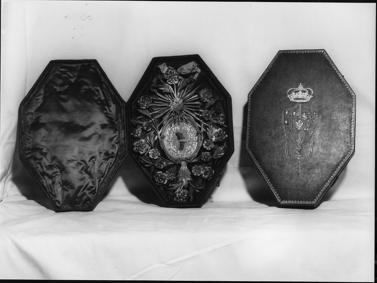 motivi decorativi floreali (reliquiario, coppia) - bottega italiana (sec. XIX)