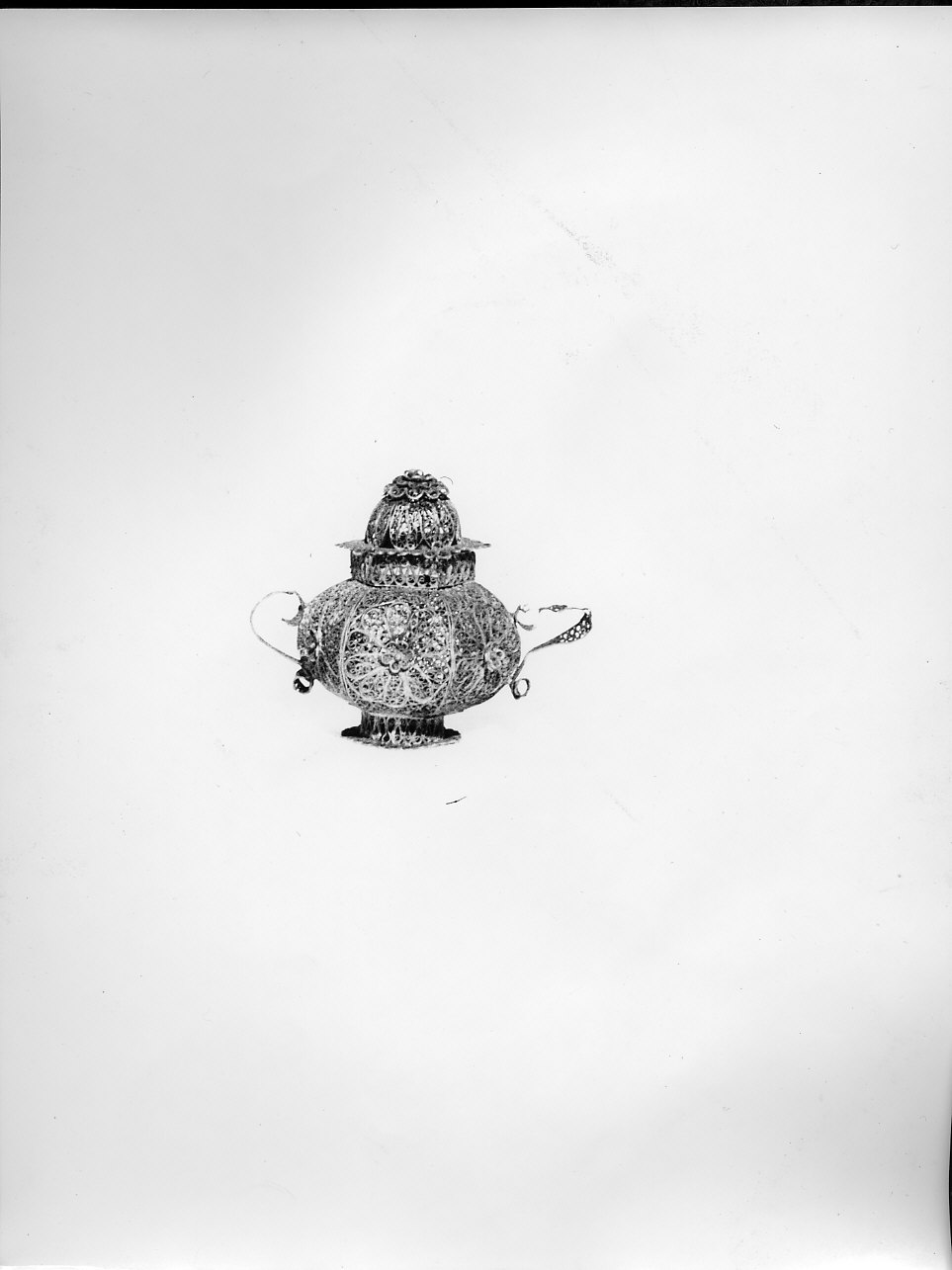 motivi decorativi (vasetto - biansato, opera isolata) - bottega ligure (sec. XVII)