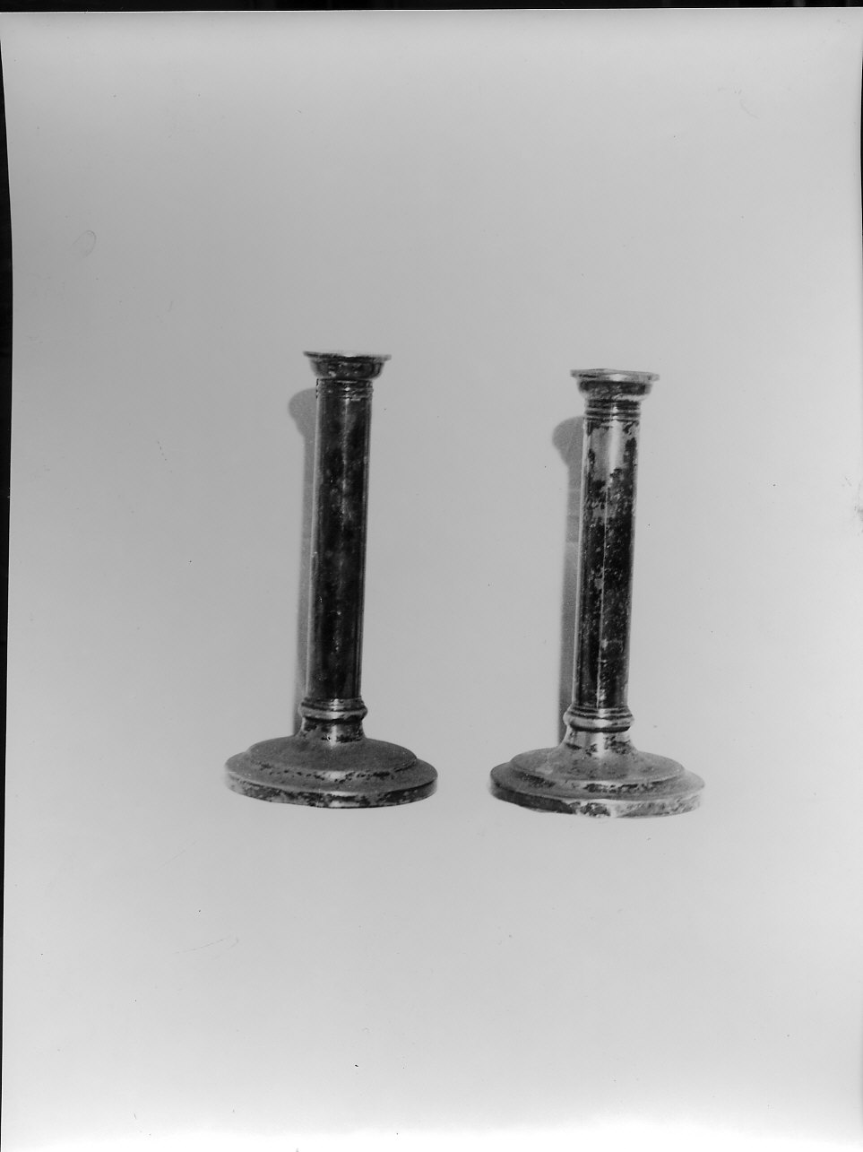 candeliere, coppia - bottega italiana (ultimo quarto sec. XIX)