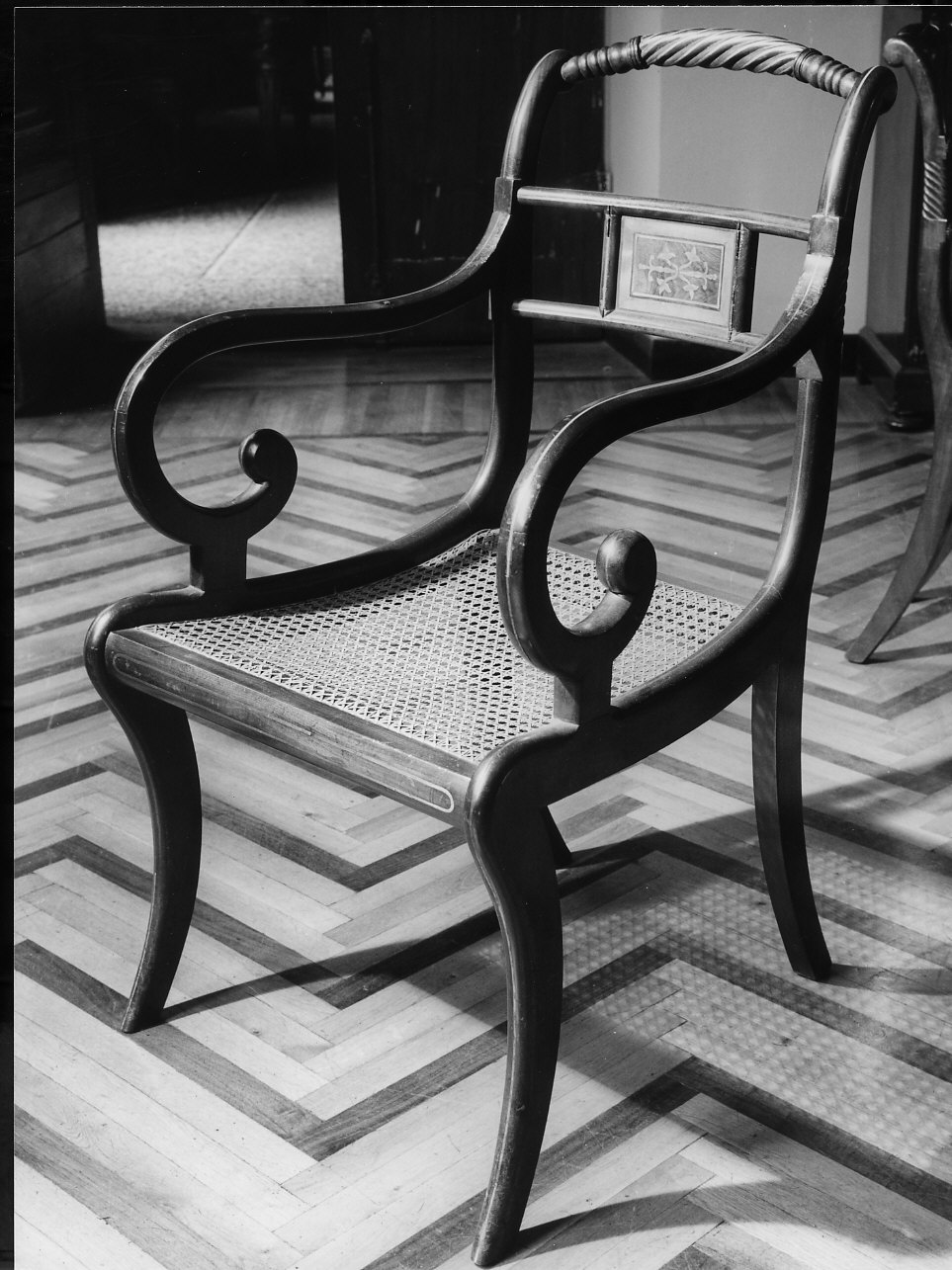 sedia, opera isolata - bottega ligure (metà sec. XIX)