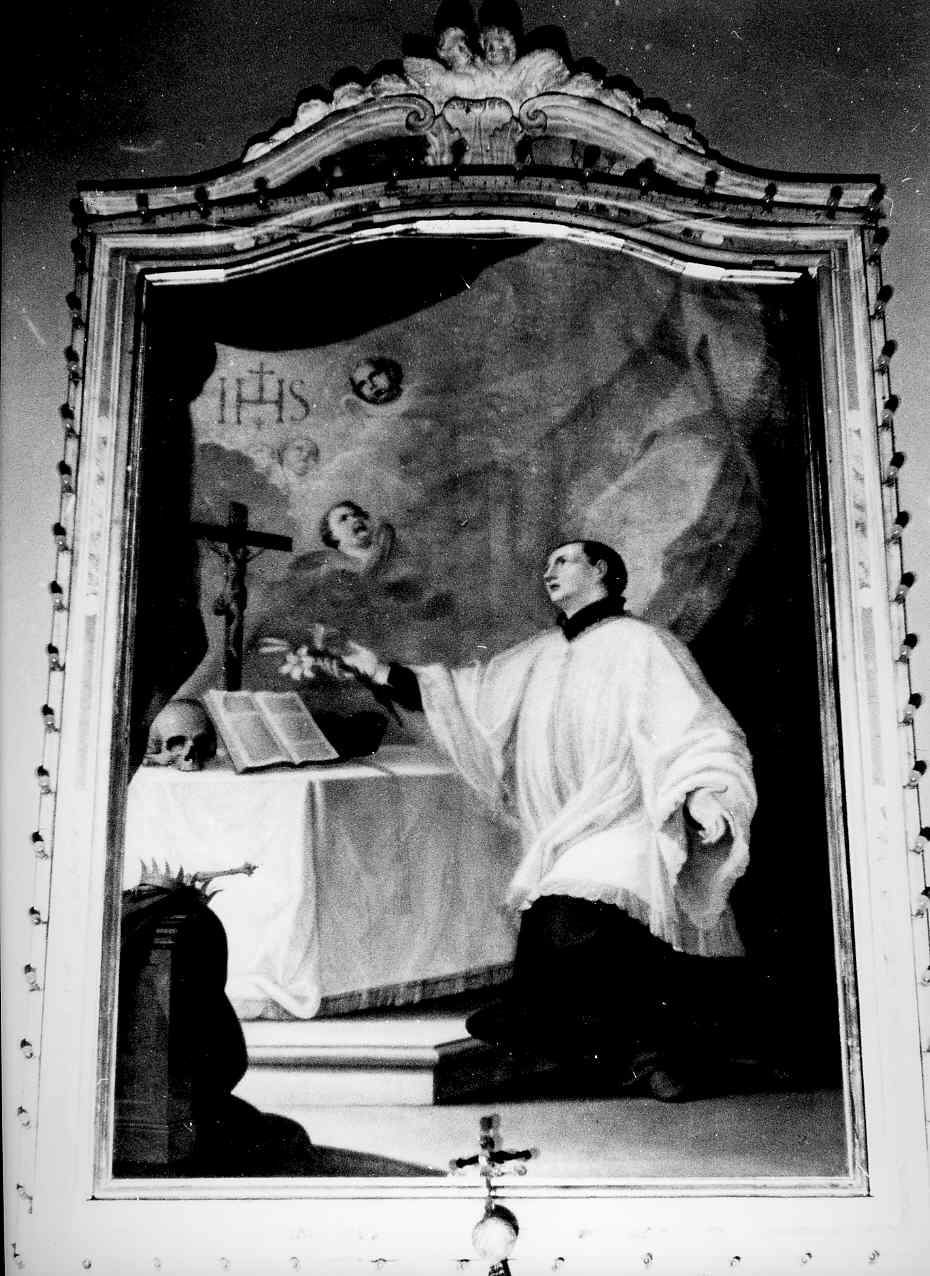 San Luigi Gonzaga (dipinto, opera isolata) - ambito italiano (sec. XIX)