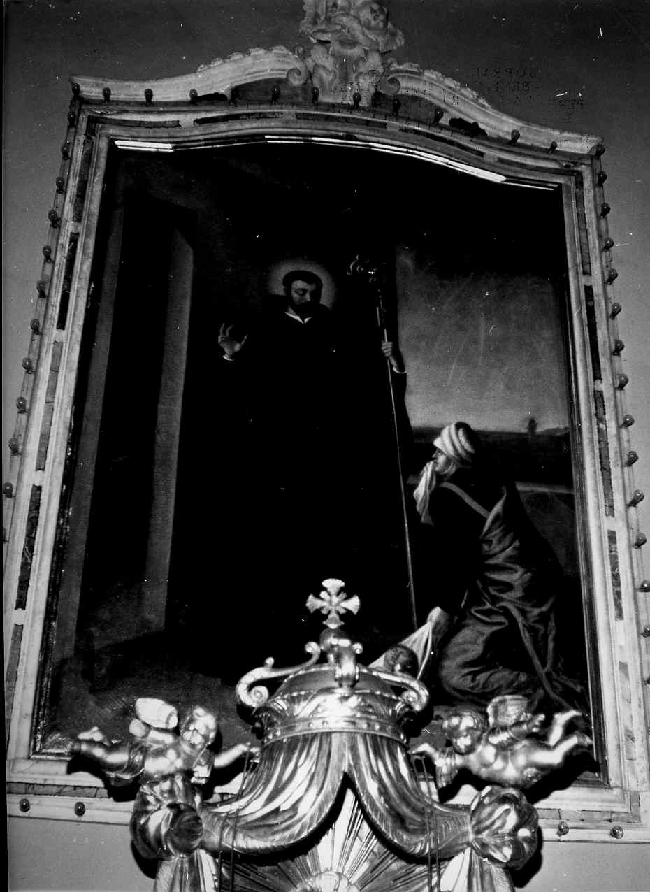 San Mauro guarisce gli storpi (dipinto, opera isolata) - bottega italiana (sec. XVII)