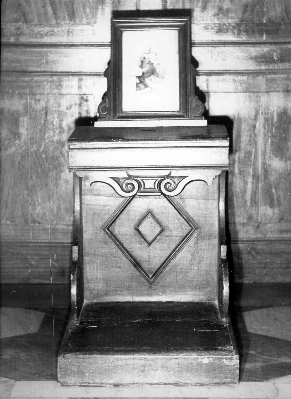 inginocchiatoio, opera isolata - bottega italiana (sec. XIX)