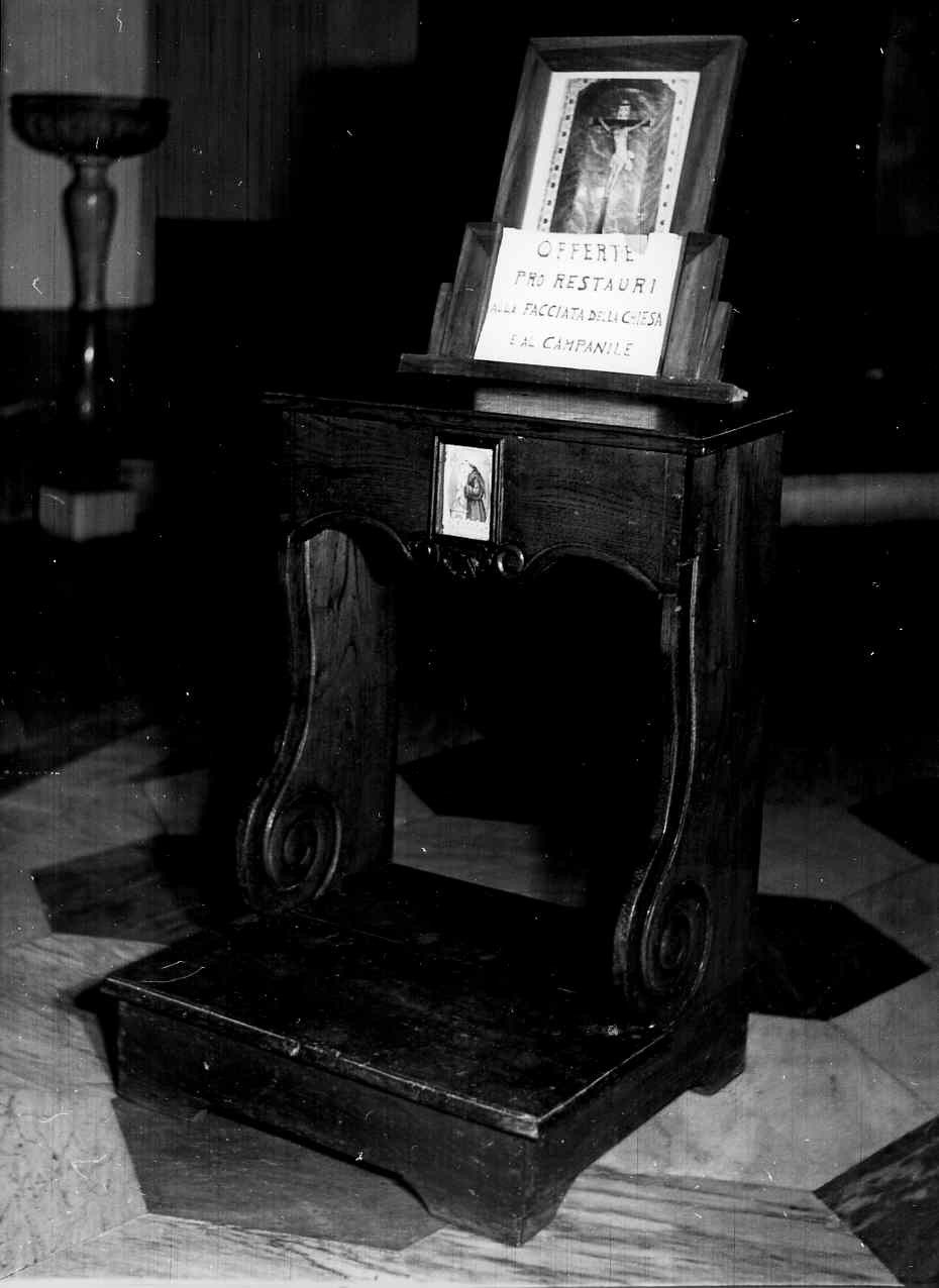 inginocchiatoio, opera isolata - bottega italiana (sec. XIX)