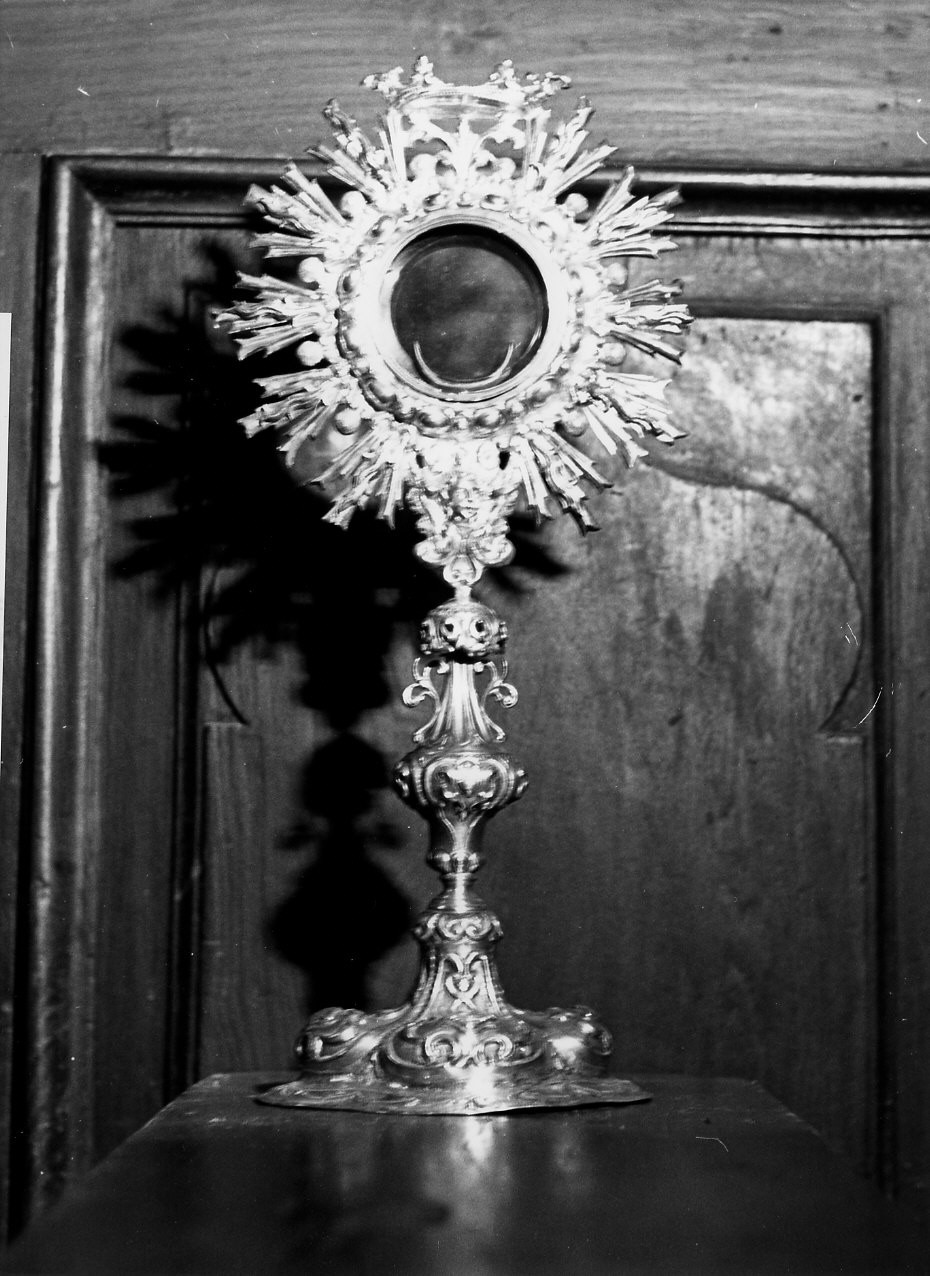 ostensorio - a raggiera, opera isolata - bottega italiana (sec. XIX)