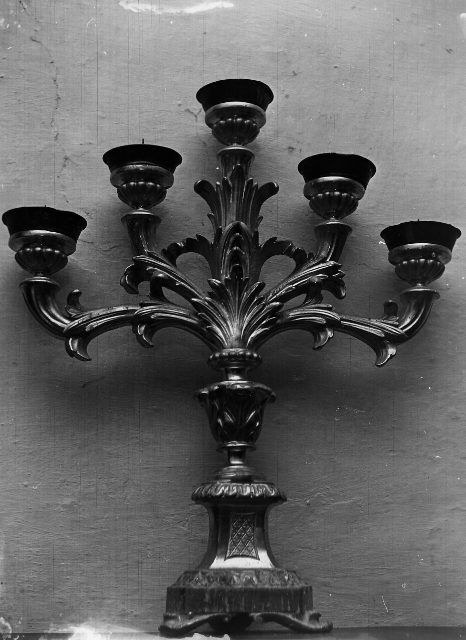 candeliere, coppia - bottega italiana (sec. XIX)