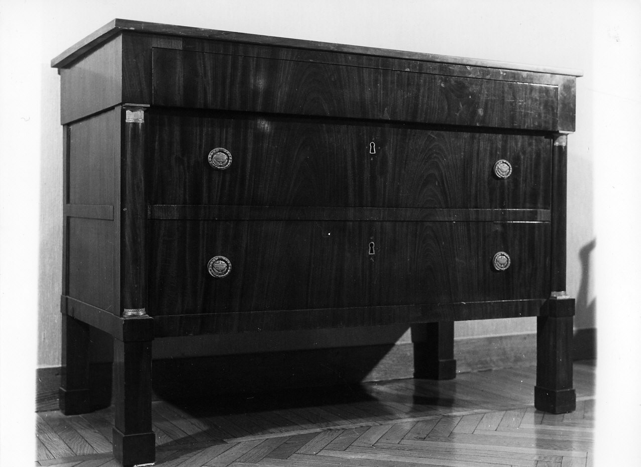 cassettone, opera isolata - bottega italiana (seconda metà sec. XIX)