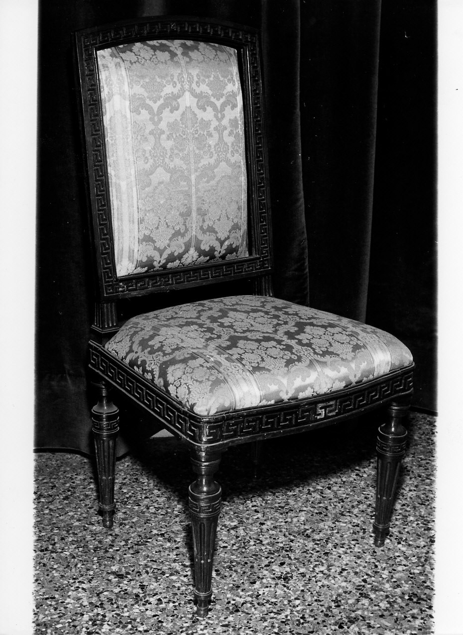 sedia, serie - bottega italiana (seconda metà sec. XIX)