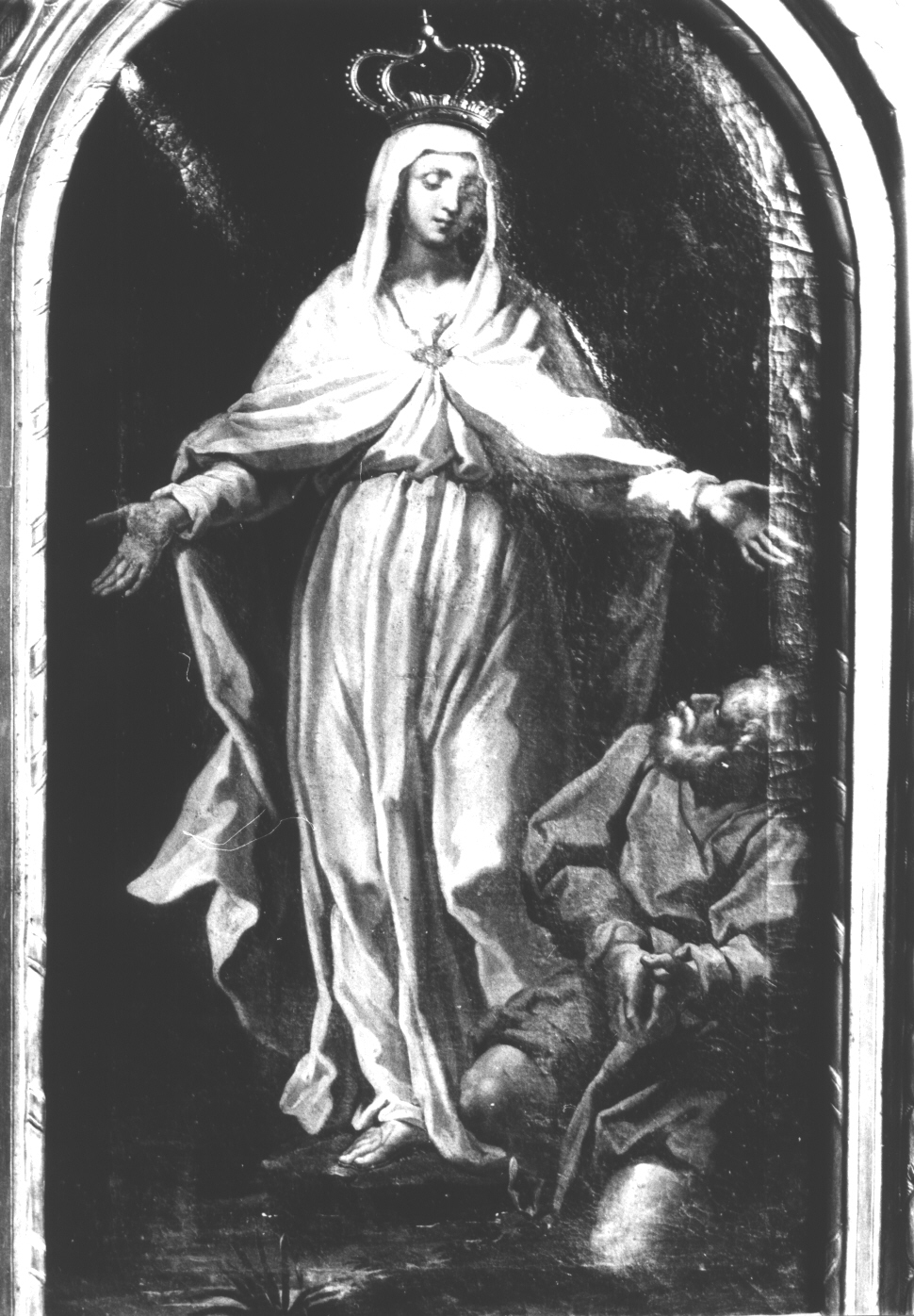 apparizione della Madonna ad Antonio Botta (dipinto, opera isolata) - ambito ligure (sec. XVIII)