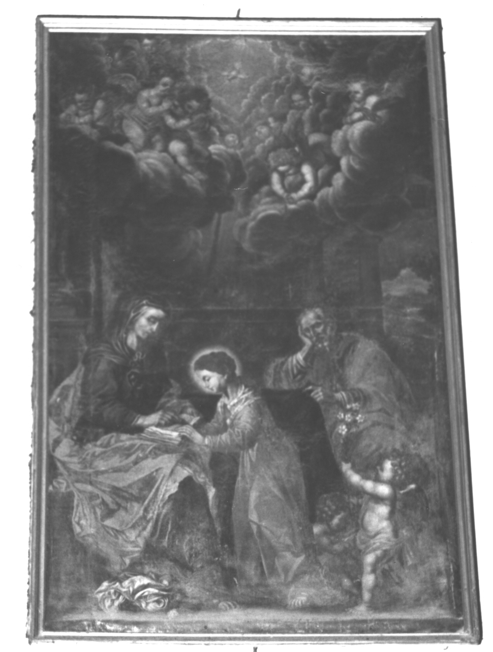 educazione di Maria Vergine (dipinto, opera isolata) - ambito italiano (sec. XVIII)