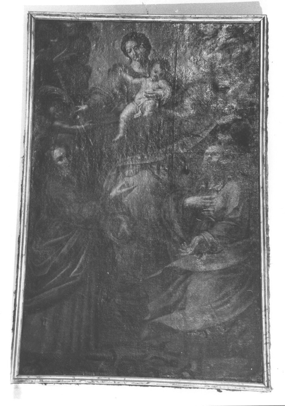 Madonna con Bambino e due Santi (dipinto, opera isolata) - ambito ligure (sec. XVIII)