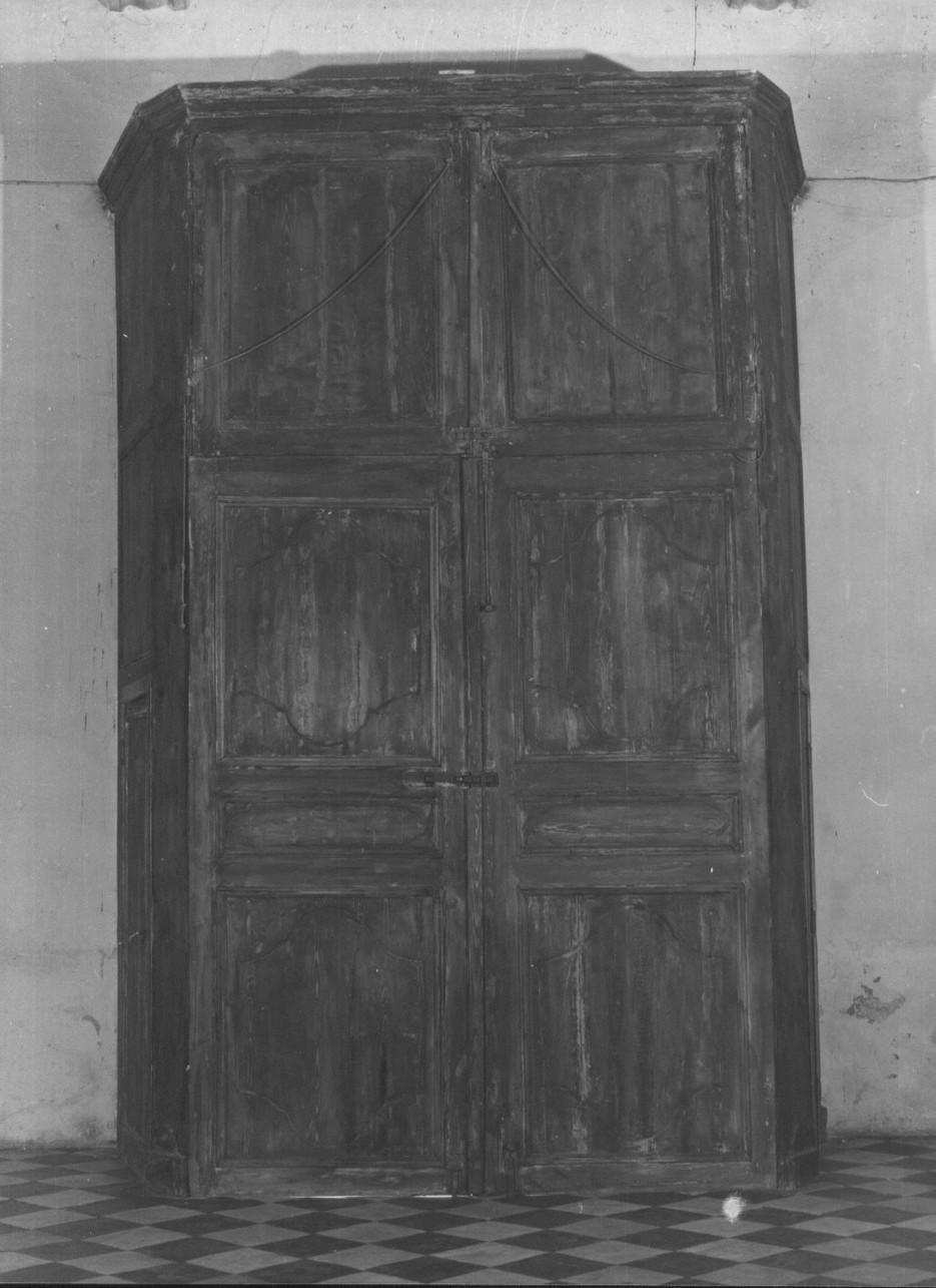 bussola d'ingresso, opera isolata - bottega ligure (sec. XIX)