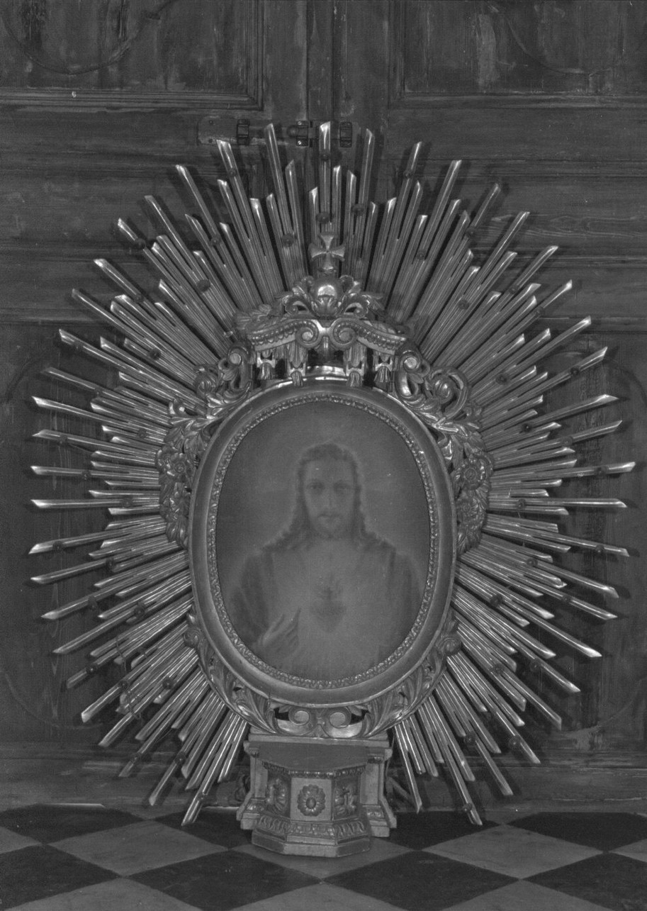 Sacro Cuore di Gesù (dipinto, elemento d'insieme) di Cappellini G (fine/inizio secc. XIX/ XX)