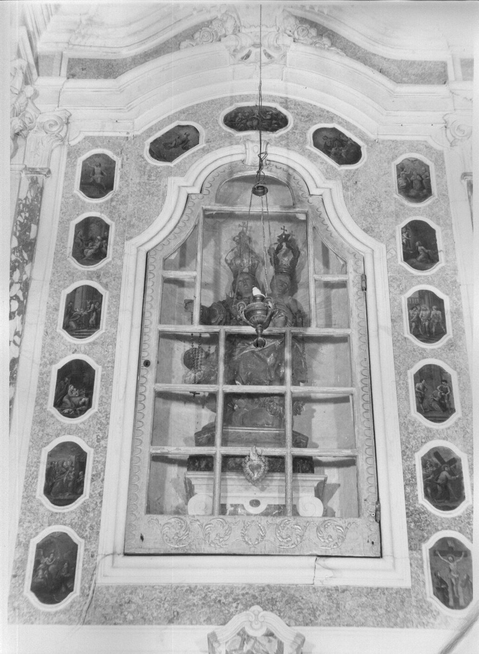 mostra di nicchia, elemento d'insieme - bottega ligure (prima metà sec. XVIII)