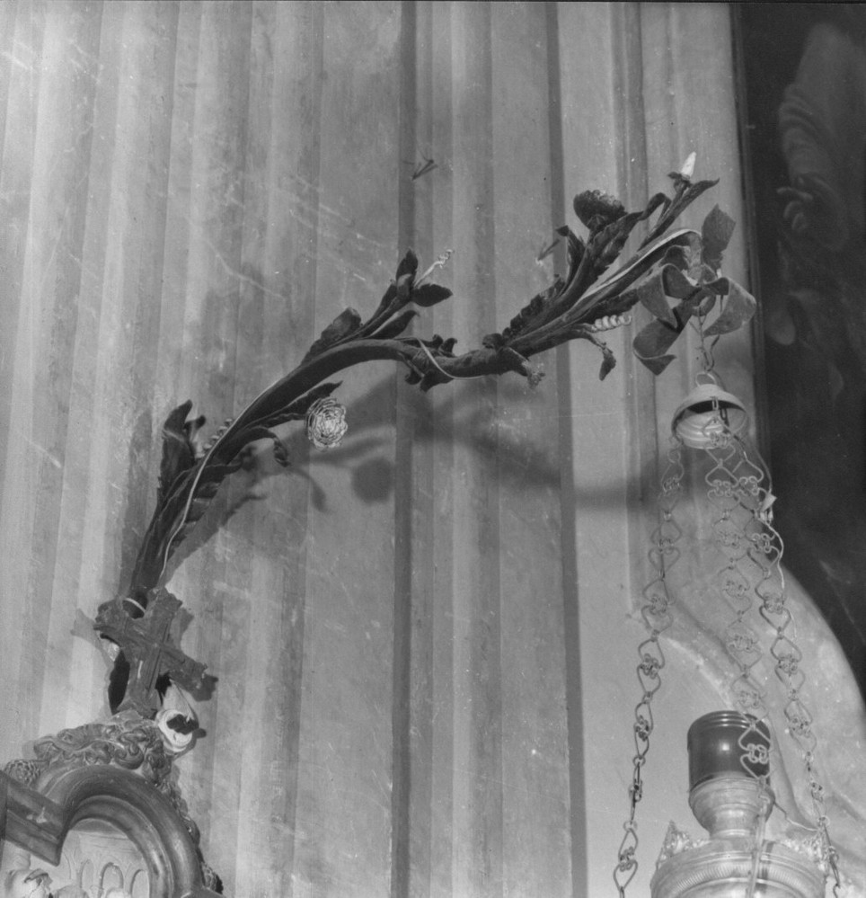 reggilampada a bracci, coppia - bottega ligure (sec. XIX)