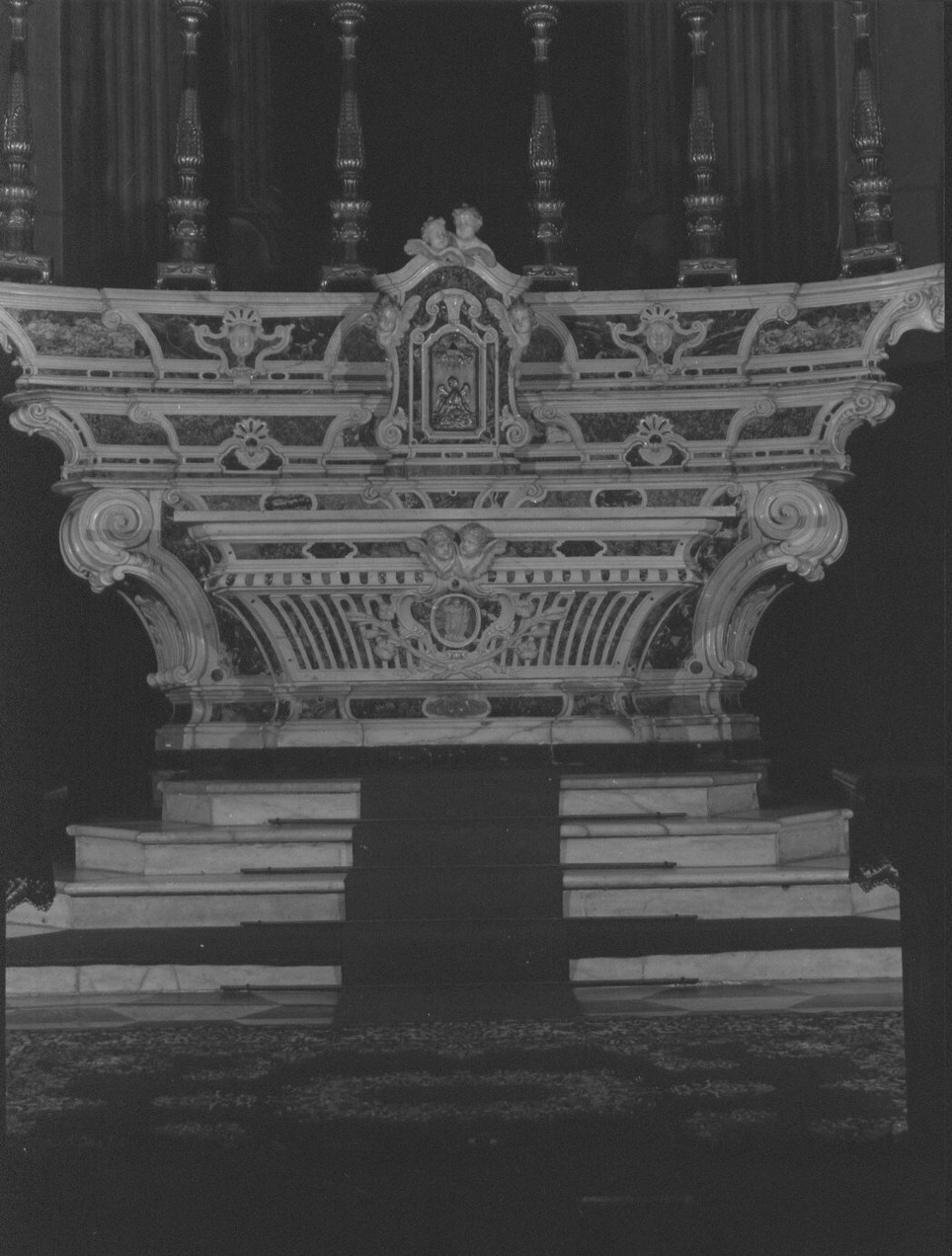 altare maggiore, opera isolata - bottega italiana (sec. XVIII)