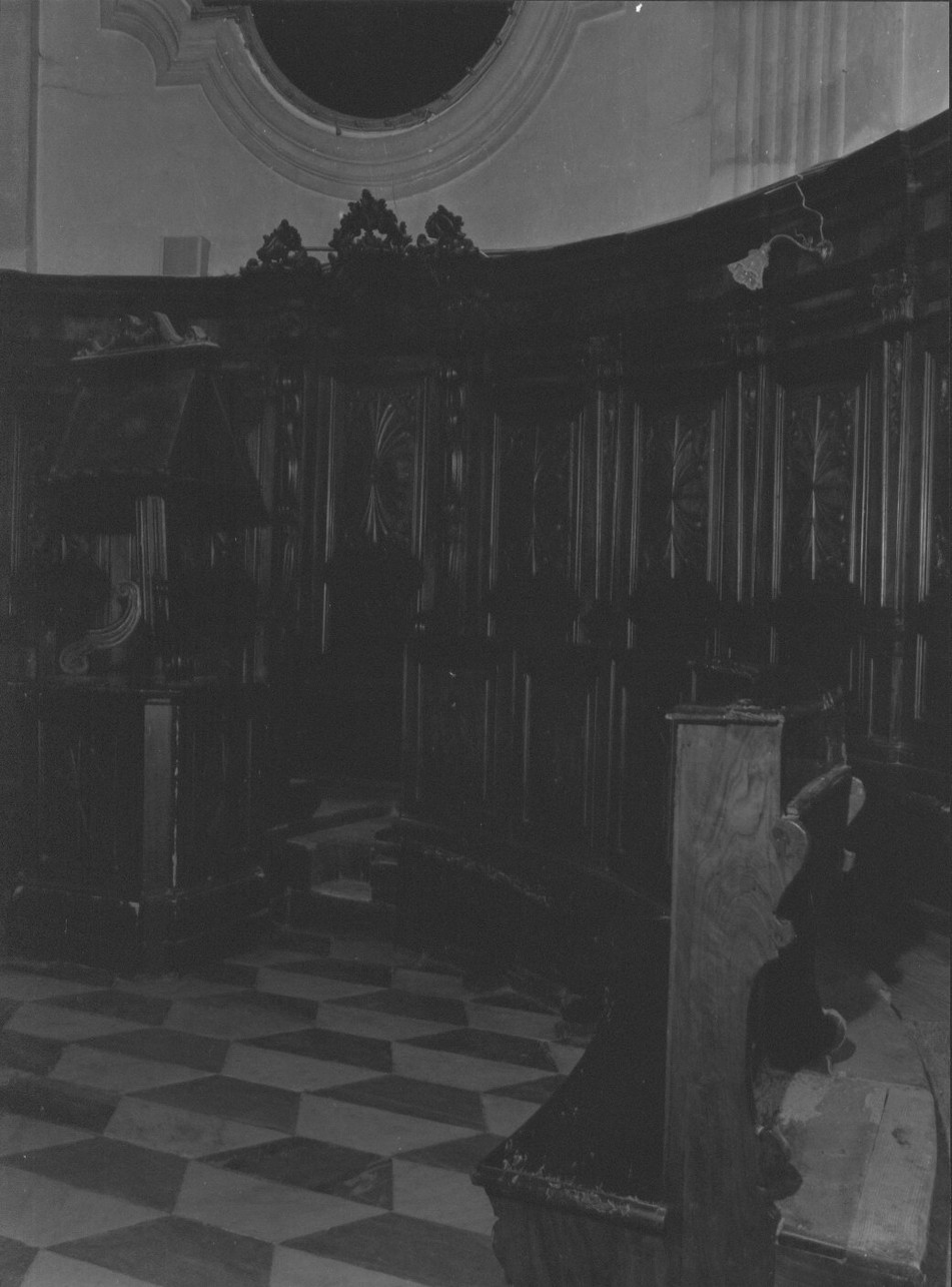 stalli del coro, opera isolata - bottega ligure (sec. XVIII)