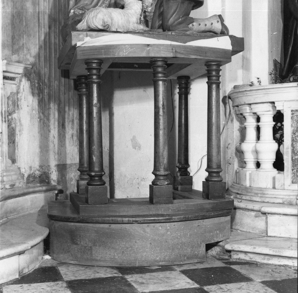 gamba - a colonna, serie - bottega ligure (sec. XIX)