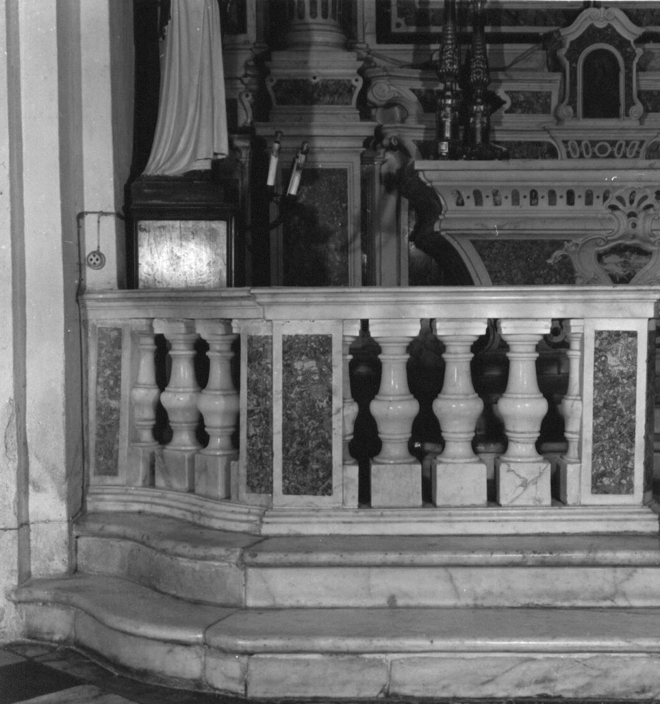 balaustrata di altare, opera isolata - bottega ligure (sec. XVIII)