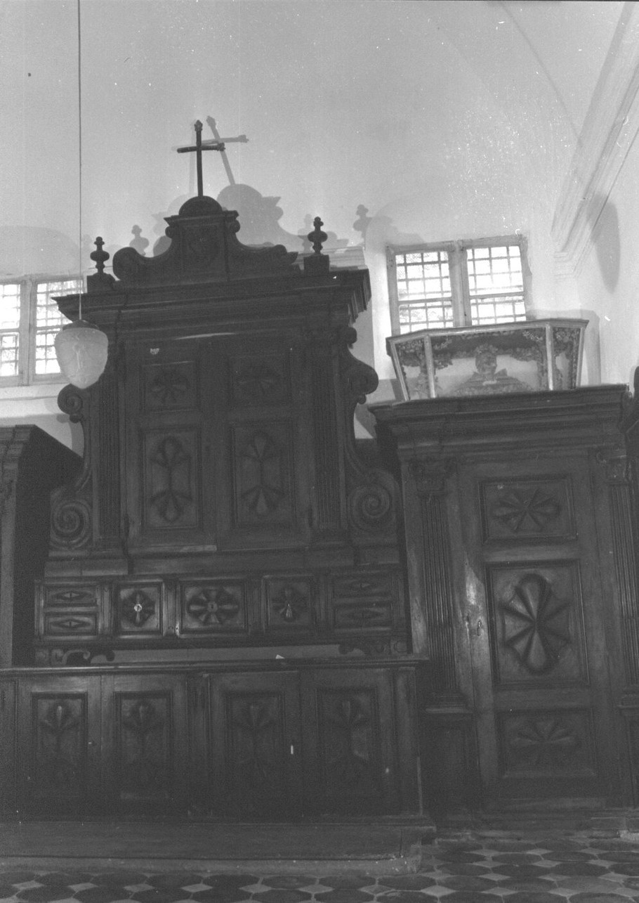 armadio da sacrestia, opera isolata - bottega italiana (sec. XVIII)