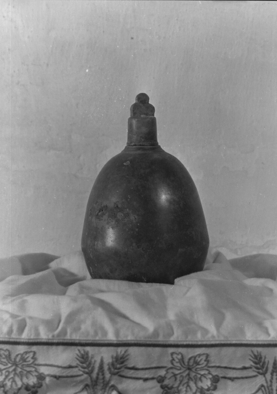 vasi per la riserva degli oli santi, opera isolata - bottega italiana (sec. XVIII)