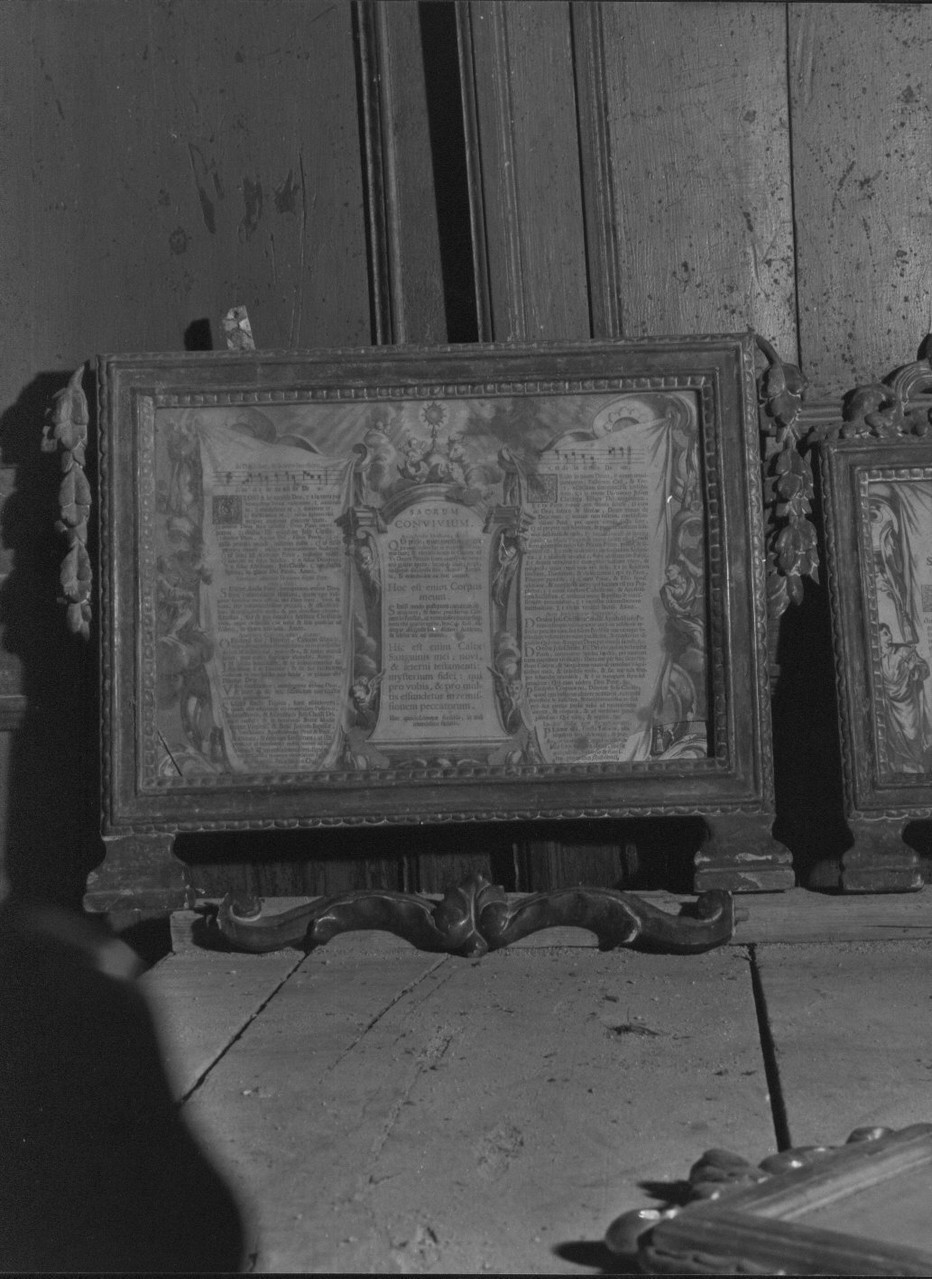 cartagloria, elemento d'insieme - bottega ligure (prima metà sec. XIX)