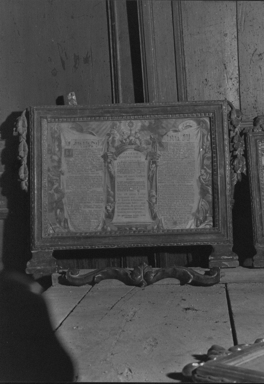 cartagloria, elemento d'insieme - bottega italiana (prima metà sec. XIX)