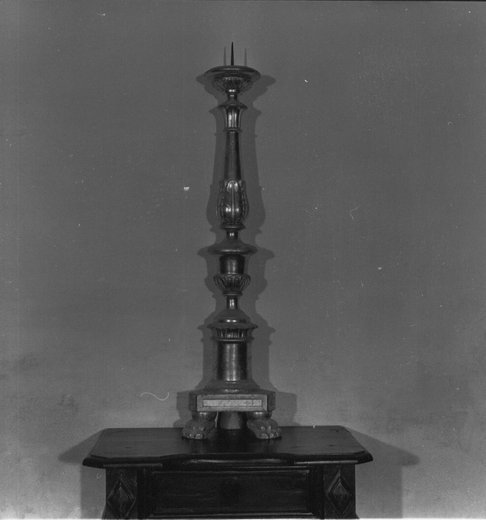 candeliere, coppia - bottega ligure (seconda metà sec. XIX)