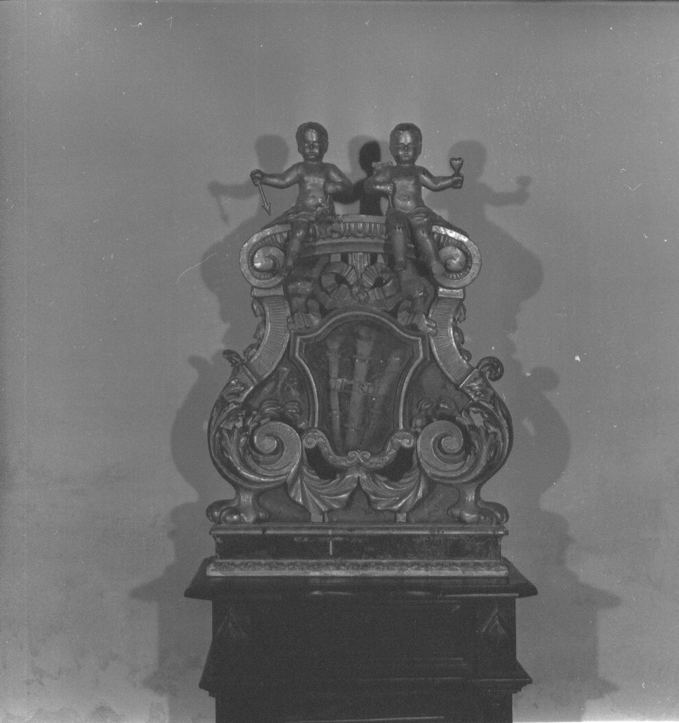 reliquiario - a tabella, coppia - bottega italiana (inizio sec. XIX)