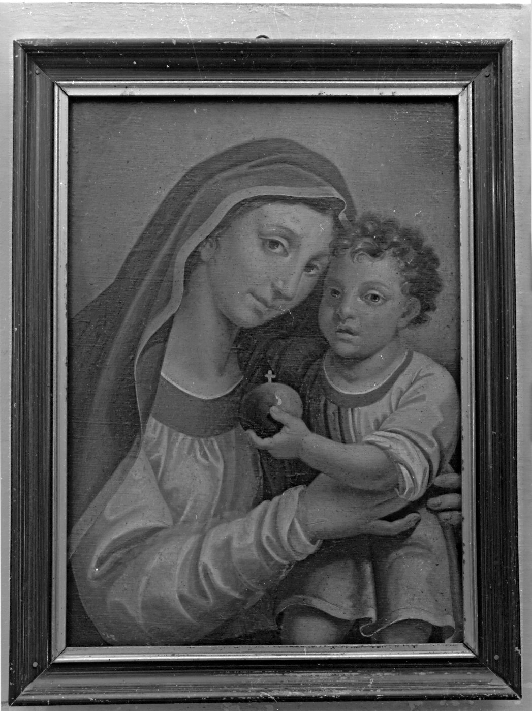 Madonna con Bambino (dipinto, opera isolata) - ambito italiano (sec. XIX)