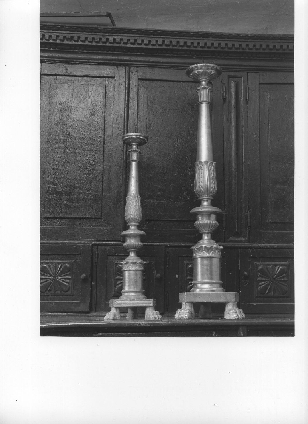 candeliere, serie - bottega ligure (sec. XIX)