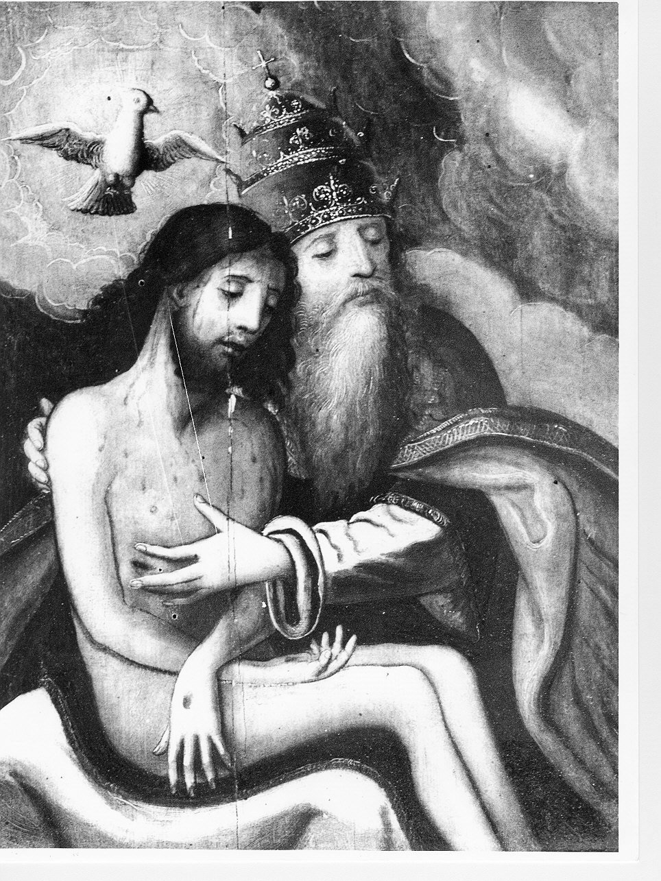 Trinità (dipinto, opera isolata) - ambito spagnolo (inizio sec. XVI)