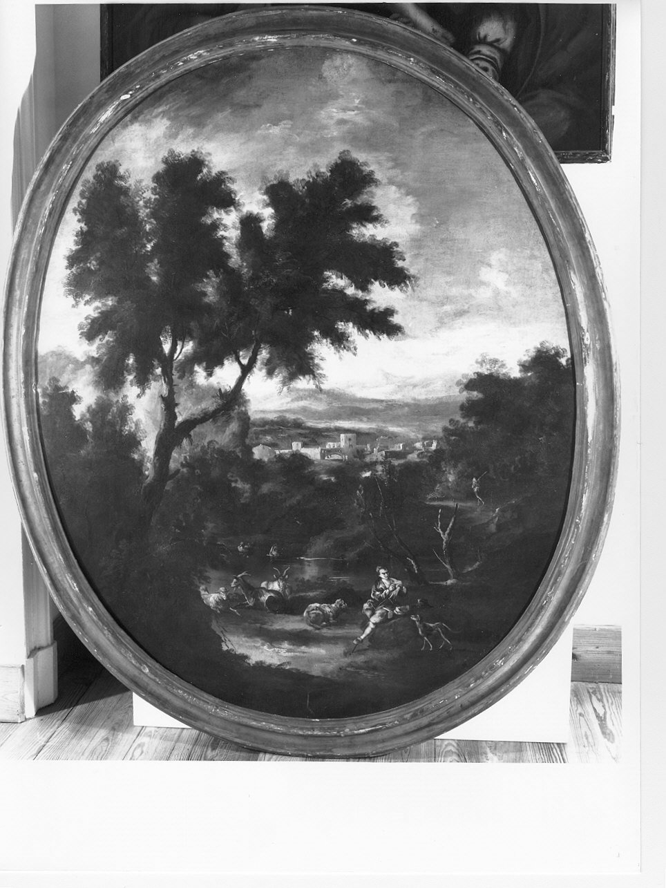 paesaggio con pastore (dipinto, opera isolata) di Peruzzini Antonio Francesco (scuola) (prima metà sec. XVIII)