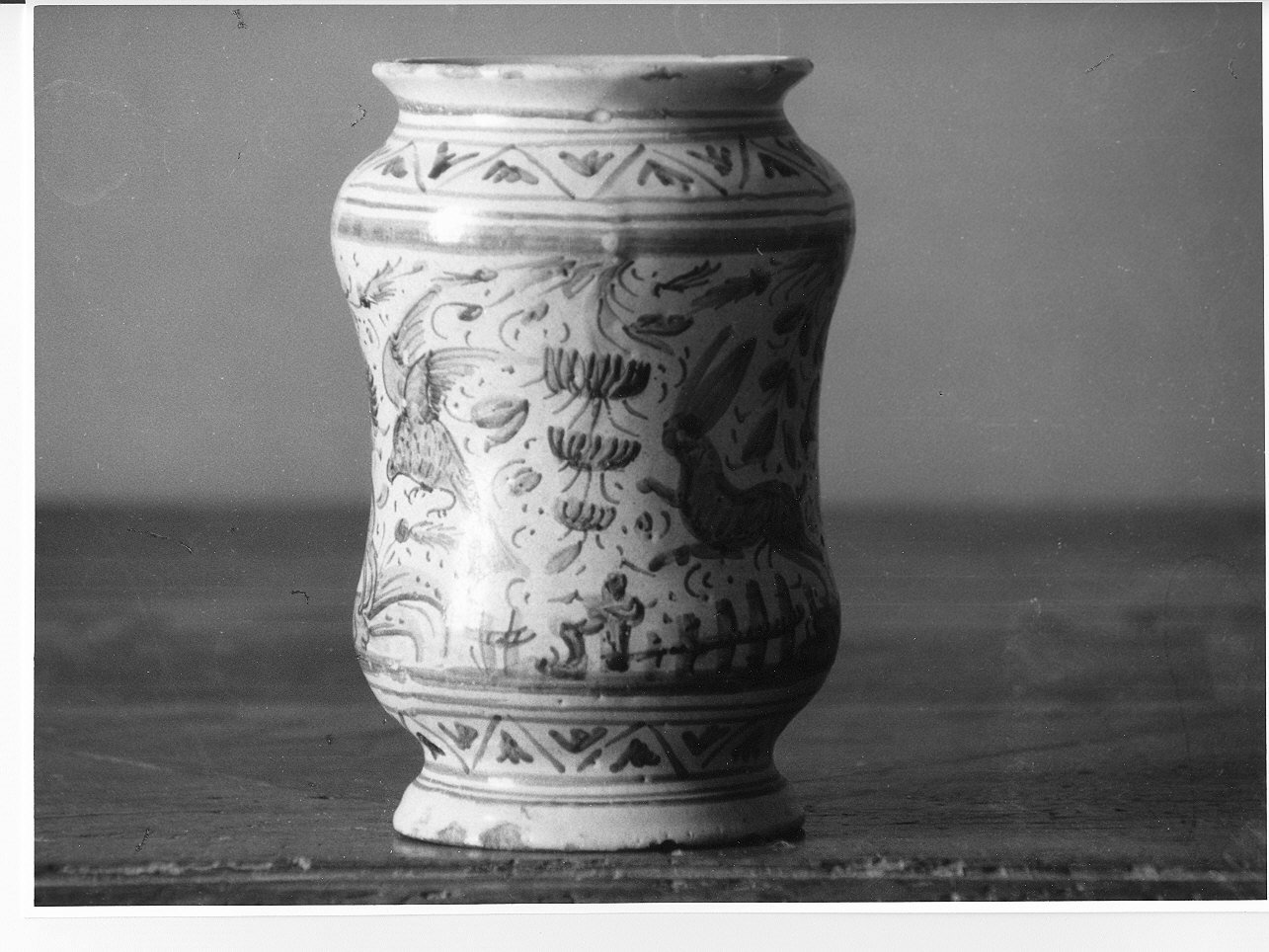 motivi decorativi vegetali e animali (alberello, opera isolata) - manifattura ligure (fine/inizio secc. XVIII/ XIX)