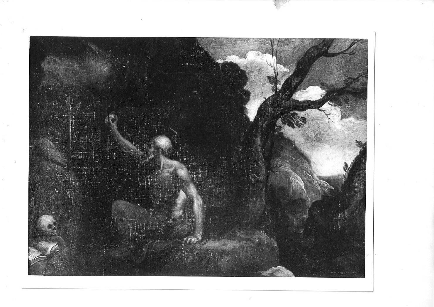 San Paolo eremita nutrito dal corvo (dipinto, opera isolata) - ambito genovese (seconda metà sec. XVII)