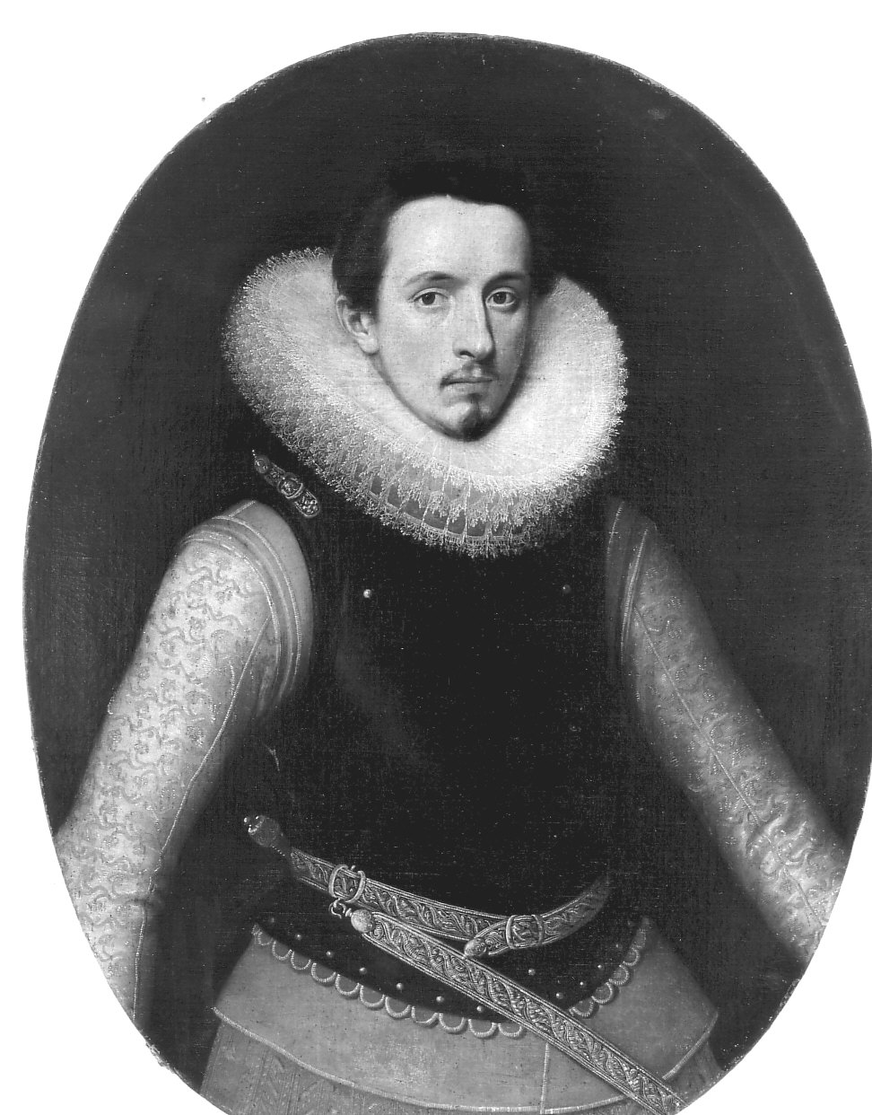 ritratto d'uomo (dipinto, opera isolata) di Pourbus Frans il giovane (fine sec. XVI)