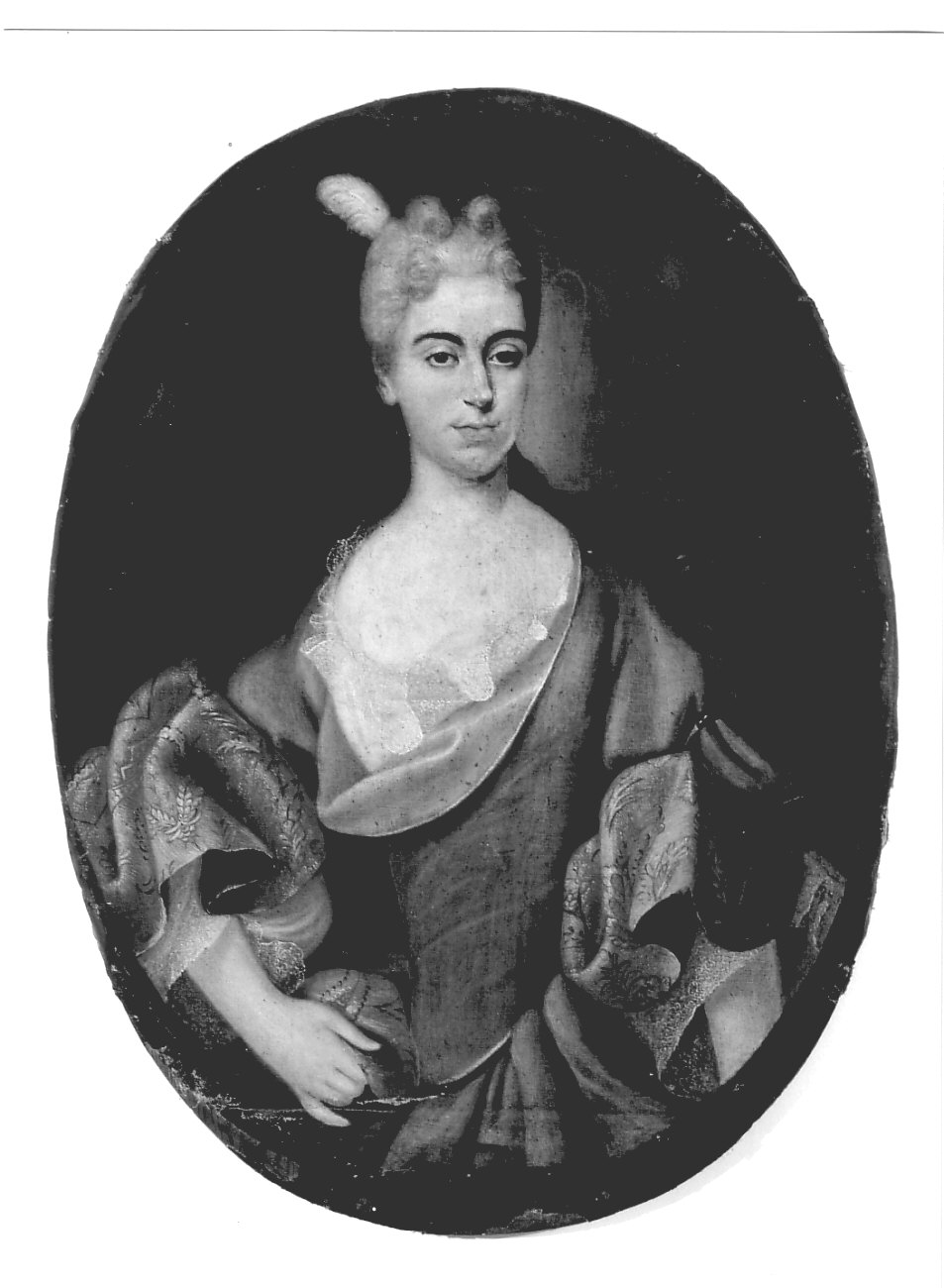 ritratto di donna (dipinto, opera isolata) di Parodi Domenico (bottega) (prima metà sec. XVIII)