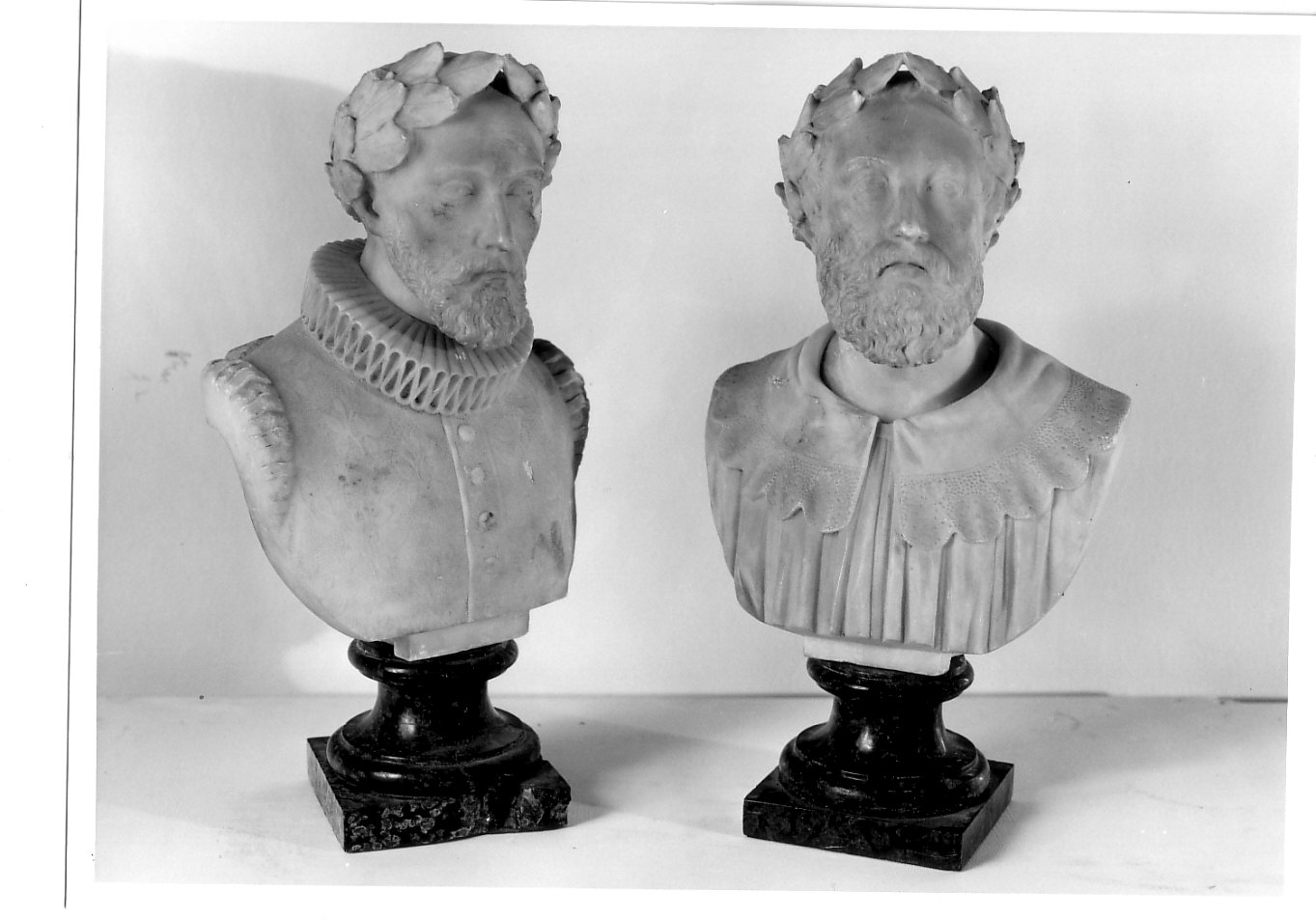 Ludovico Ariosto (scultura, pendant) - ambito romano (secc. XVIII/ XIX)