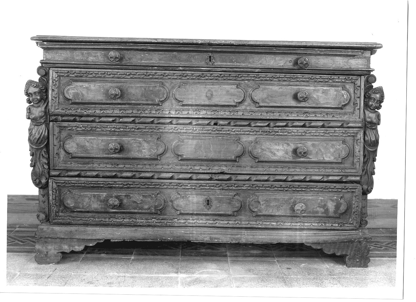 cassettone, opera isolata - PRODUZIONE GENOVESE (sec. XIX)