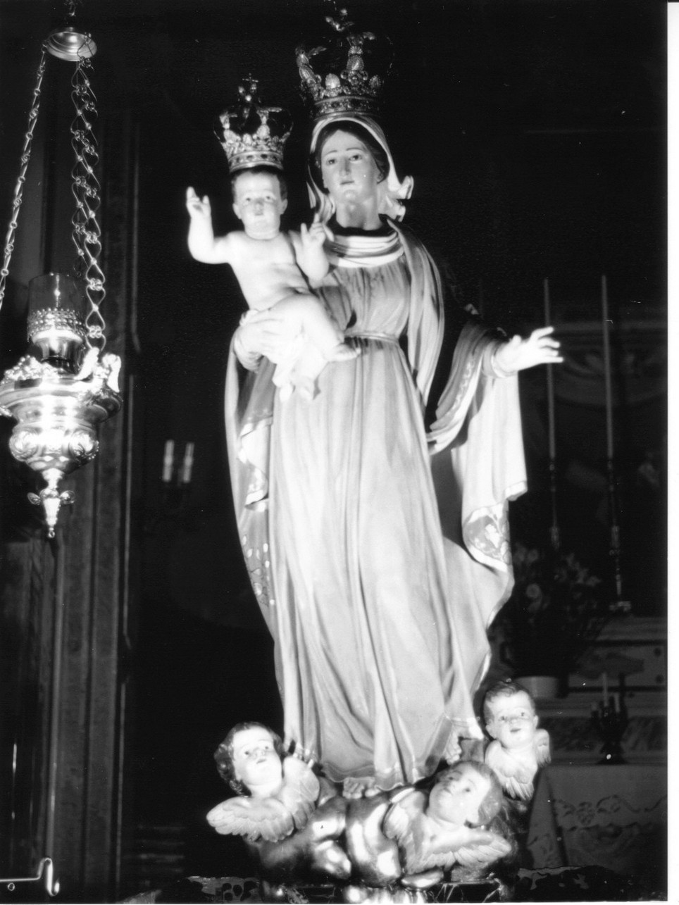 Madonna con Bambino (statua, opera isolata) - bottega ligure (sec. XIX)