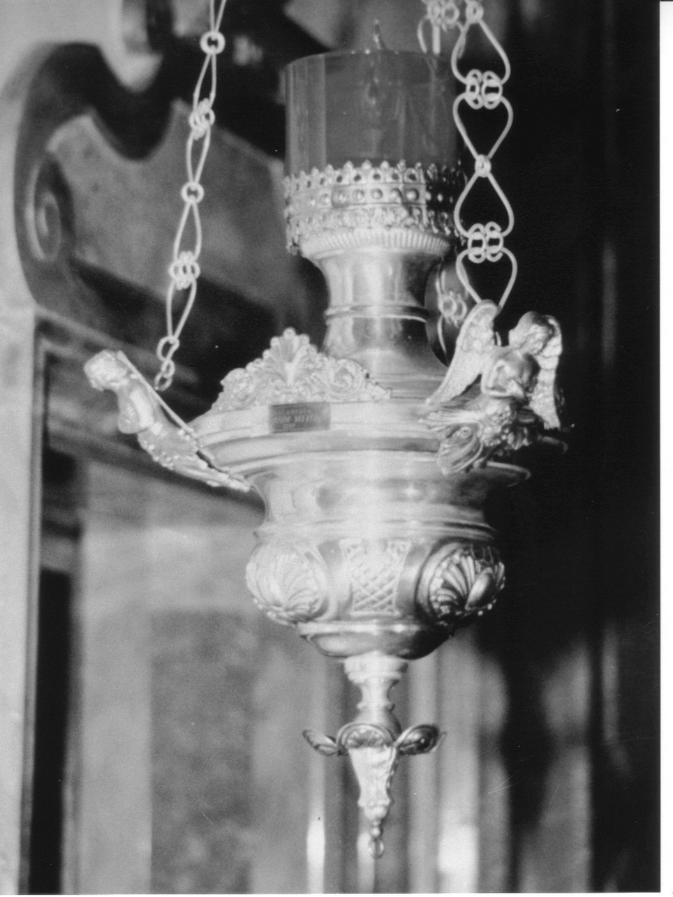 lampada pensile, coppia - bottega Italia settentrionale (sec. XX)