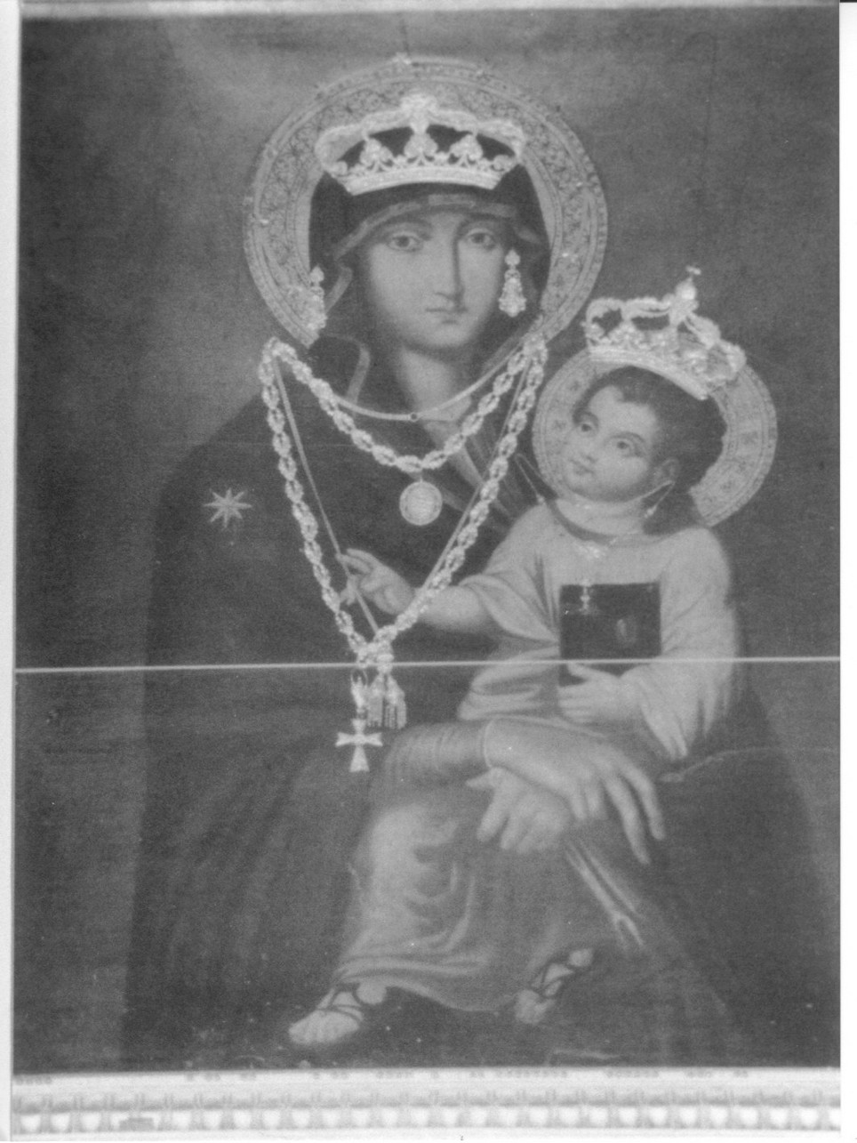 Madonna con Bambino (dipinto, opera isolata) - ambito romano (sec. XVII)