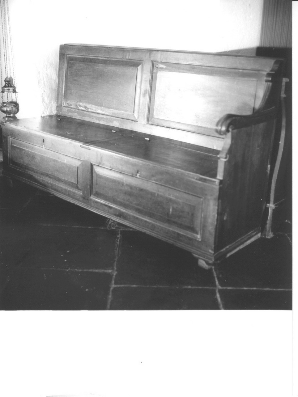 cassapanca, serie - bottega ligure (sec. XIX)