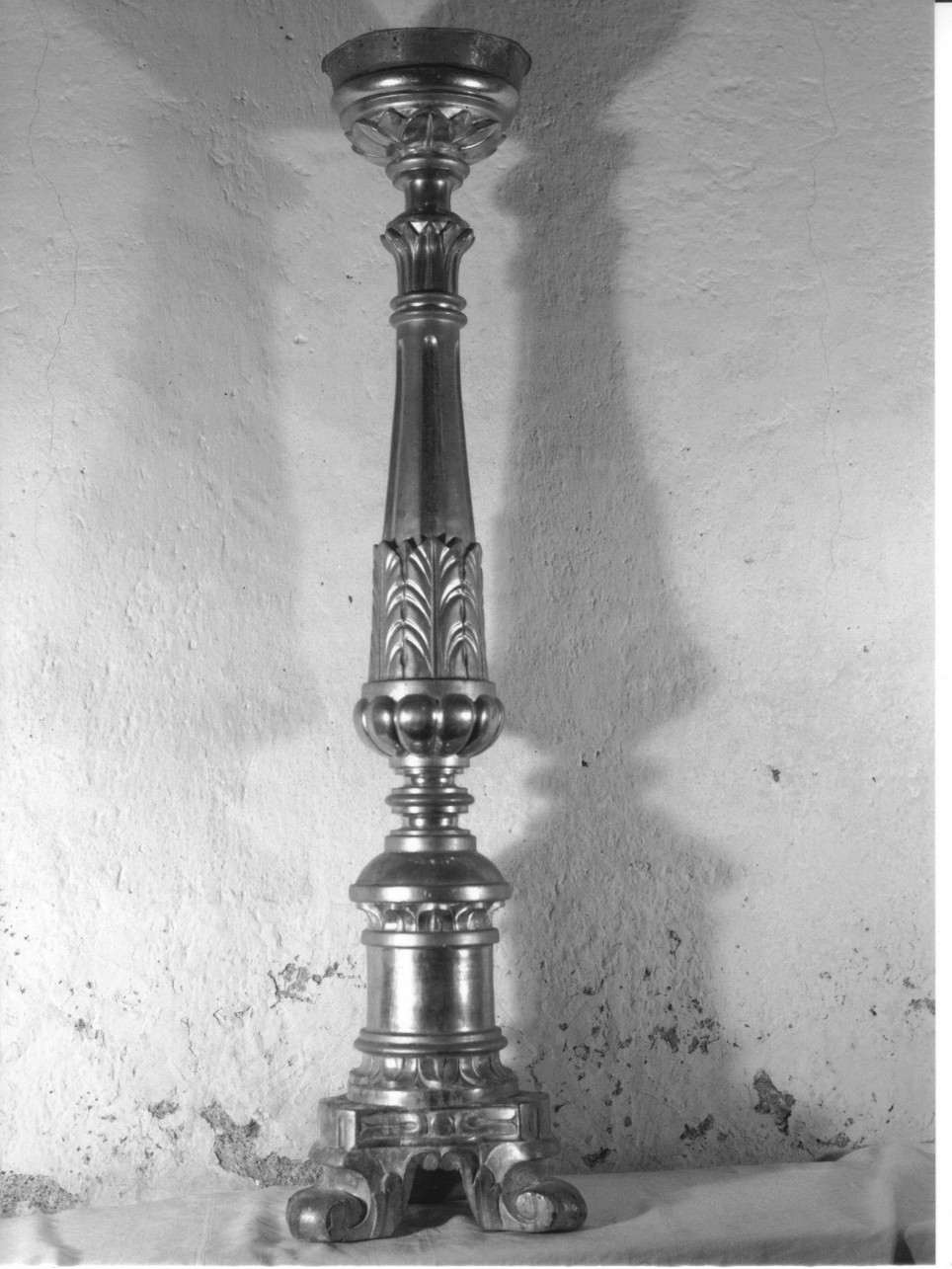 candeliere, serie - bottega ligure (fine/inizio secc. XIX/ XX)