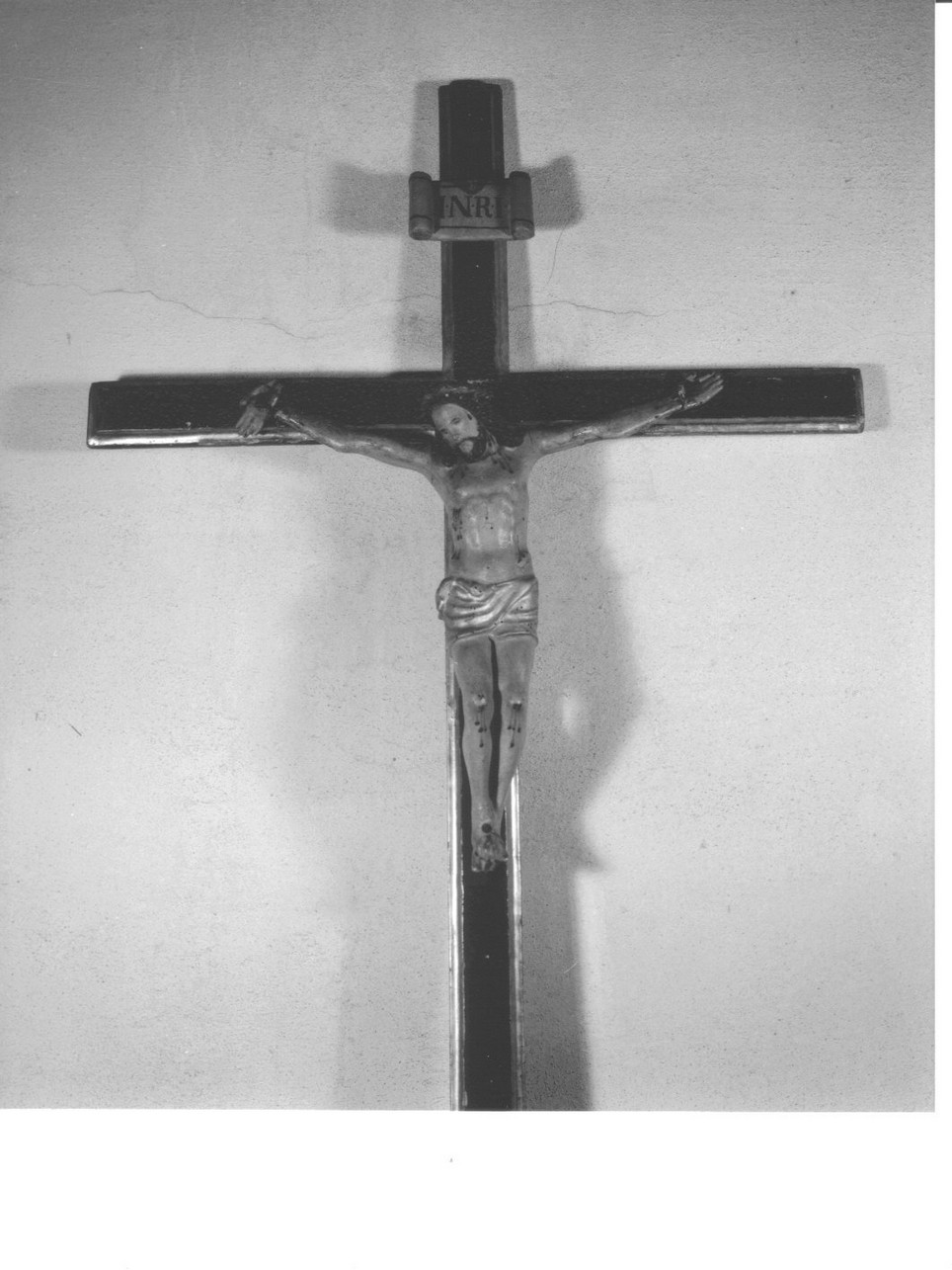 Cristo crocifisso (crocifisso, opera isolata) - bottega genovese (sec. XIX)