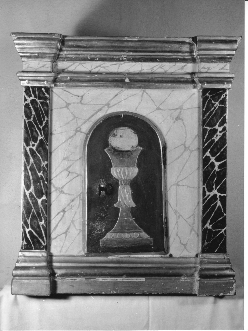 calice eucaristico (tabernacolo, opera isolata) - bottega genovese (sec. XIX)