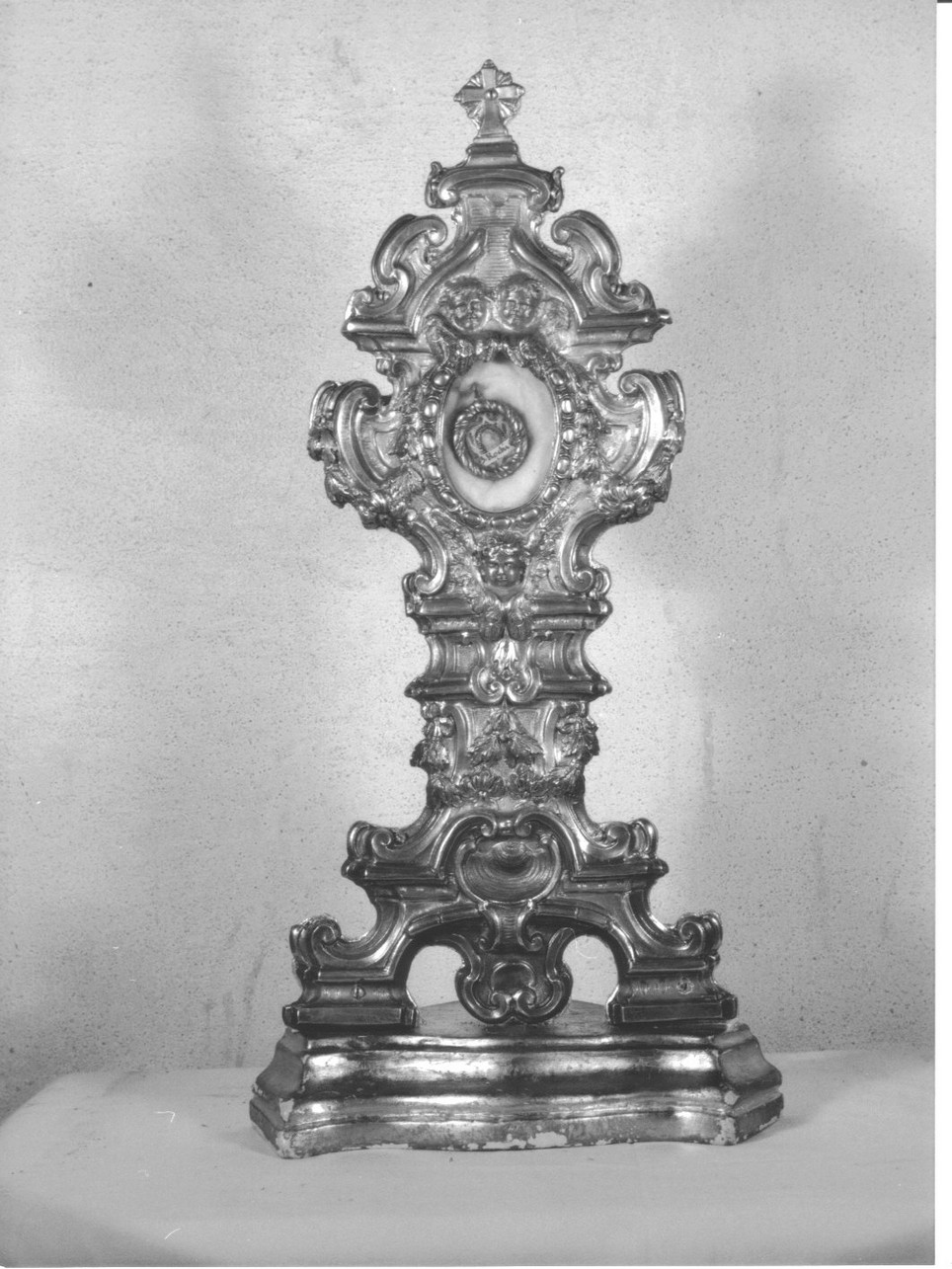 reliquiario - a ostensorio, opera isolata - bottega romana (seconda metà sec. XVIII)