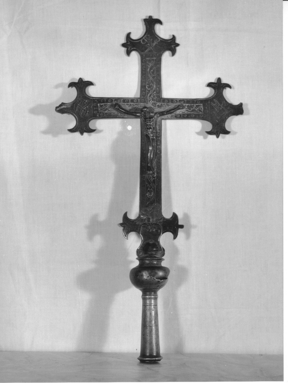 Cristo crocifisso (croce processionale, opera isolata) - bottega ligure (sec. XVII)