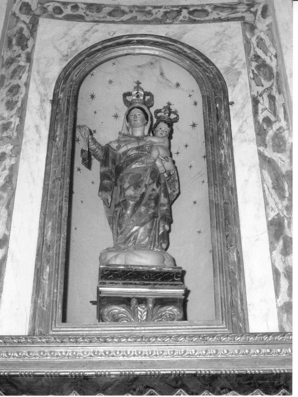 mostra di nicchia, coppia - bottega genovese (seconda metà sec. XIX)